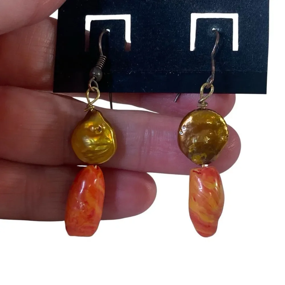 Tinker Bead Designs NWT Hand Crafted Earrings Lightweight Unique Jewelry
